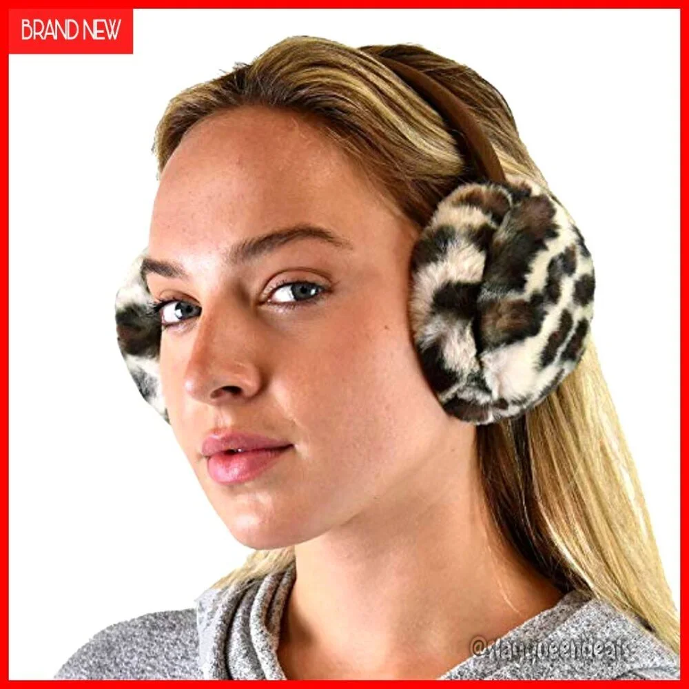Soft Adjustable Headband Ear Warmer Earmuffs Winter Warm One Size